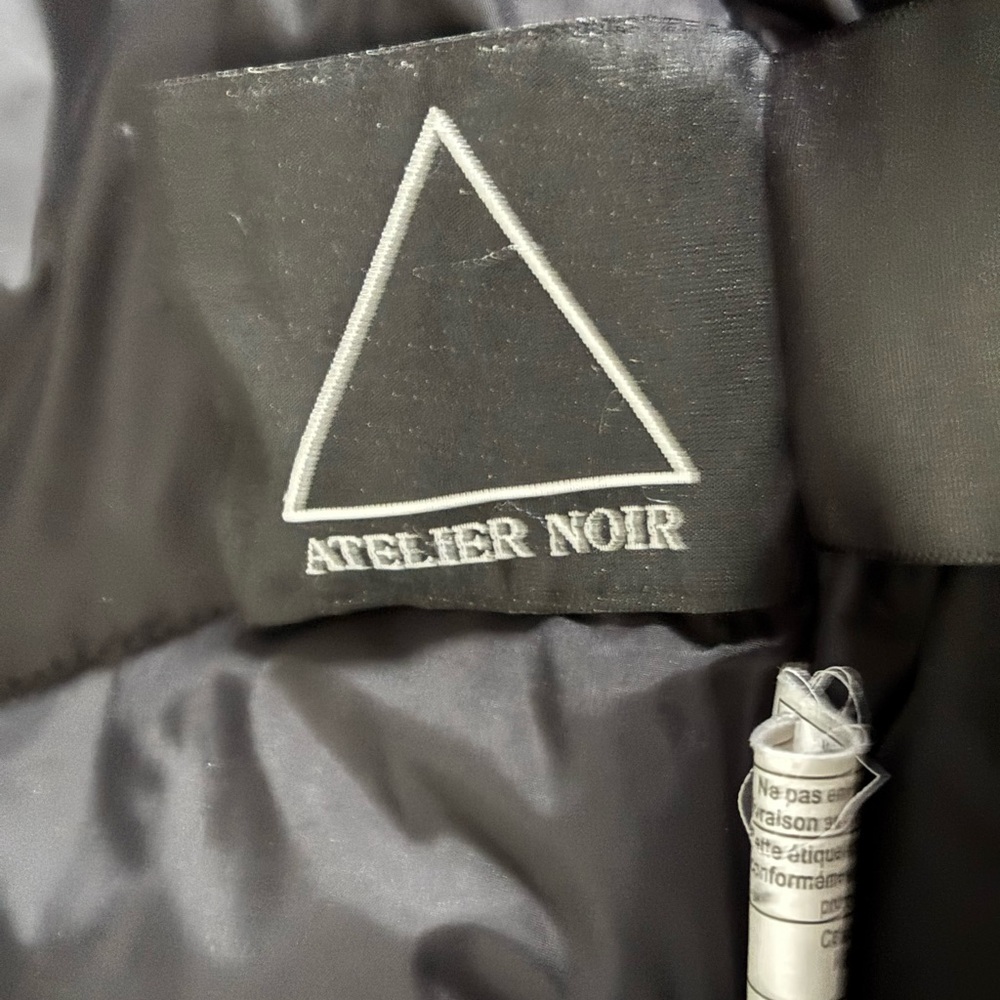 Atelier Noir Black Down Puffer Coat division of Rudsak Genuine Raccoon Fur Trim - Picture 7 of 16